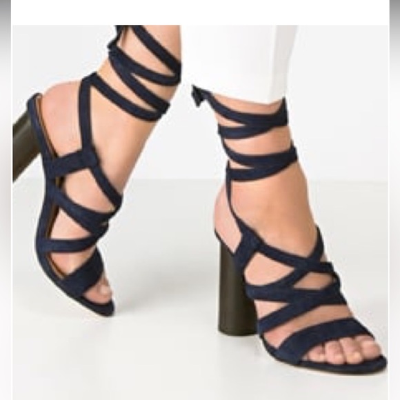 Aldo Suede Lace Up Heels - Picture 4 of 8